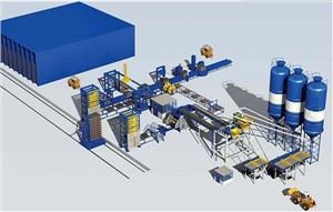 Ligne de production de blocs entièrement automatique